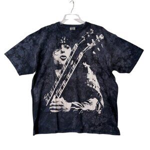 Rare Vintage 2004 Liquid Blue Jimmy Page Led Zeppelin T-Shirt XXL Y2K